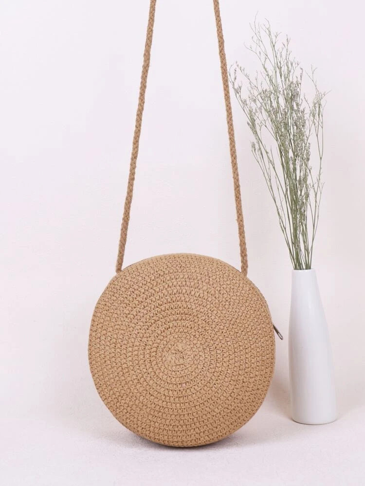Mini Straw Crossbody Bag - BEYOUtify Boutique