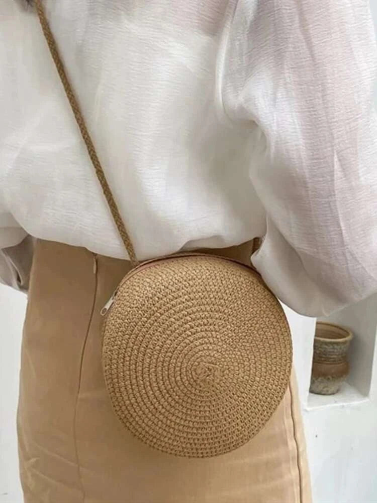 Mini Straw Crossbody Bag - BEYOUtify Boutique