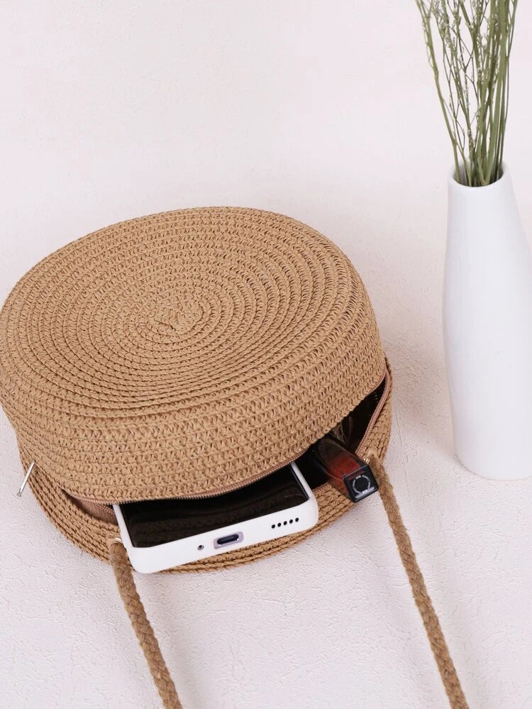 Mini Straw Crossbody Bag - BEYOUtify Boutique