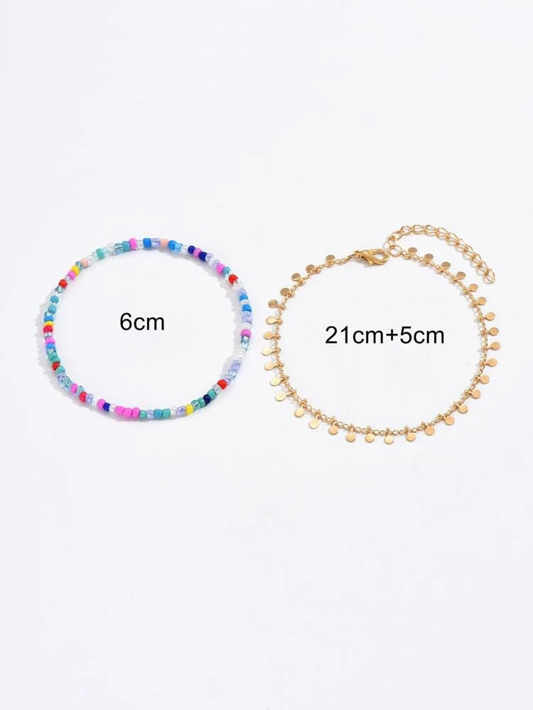 Color Block Anklet - BEYOUtify Boutique
