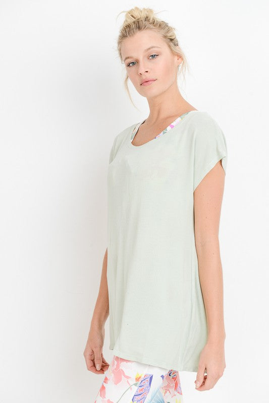 CREW NECK TOP (MINT) - BEYOUtify Boutique