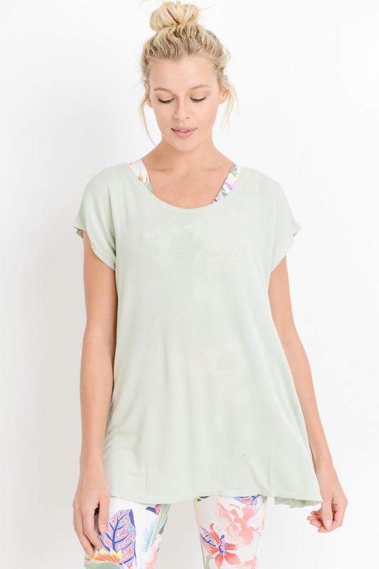 CREW NECK TOP (MINT) - BEYOUtify Boutique
