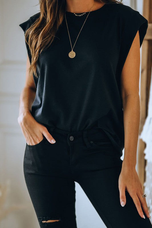 COTTON BLEND ROUND NECK TEE (BLACK) (WHITE) - BEYOUtify Boutique