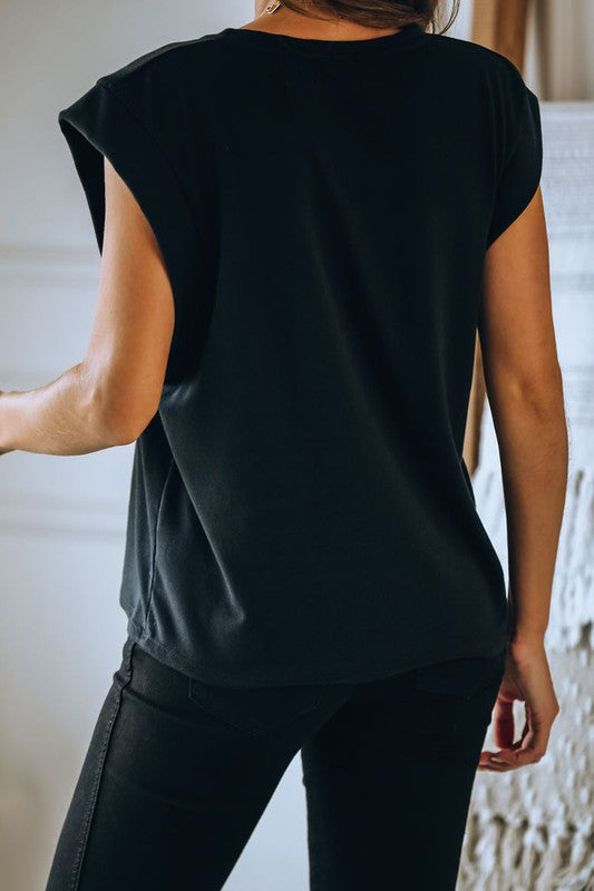 COTTON BLEND ROUND NECK TEE (BLACK) (WHITE) - BEYOUtify Boutique