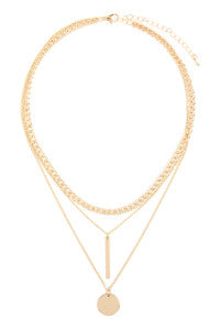Layered Chain Necklace(Gold) - BEYOUtify Boutique