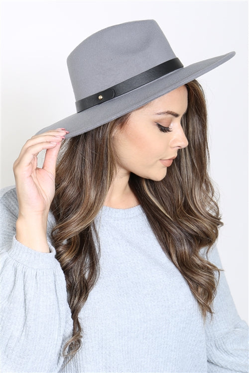 Brim Fashion Hat(Gray) - BEYOUtify Boutique