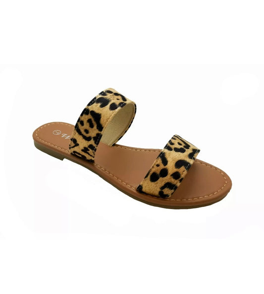 GLADIATOR THONG SANDALS (LEOPARD) - BEYOUtify Boutique