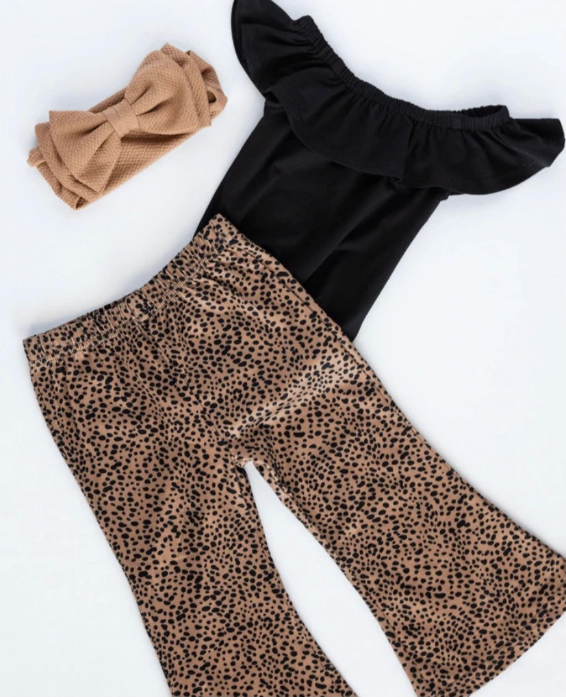 Animal Print Boho Bell Bottoms - BEYOUtify Boutique
