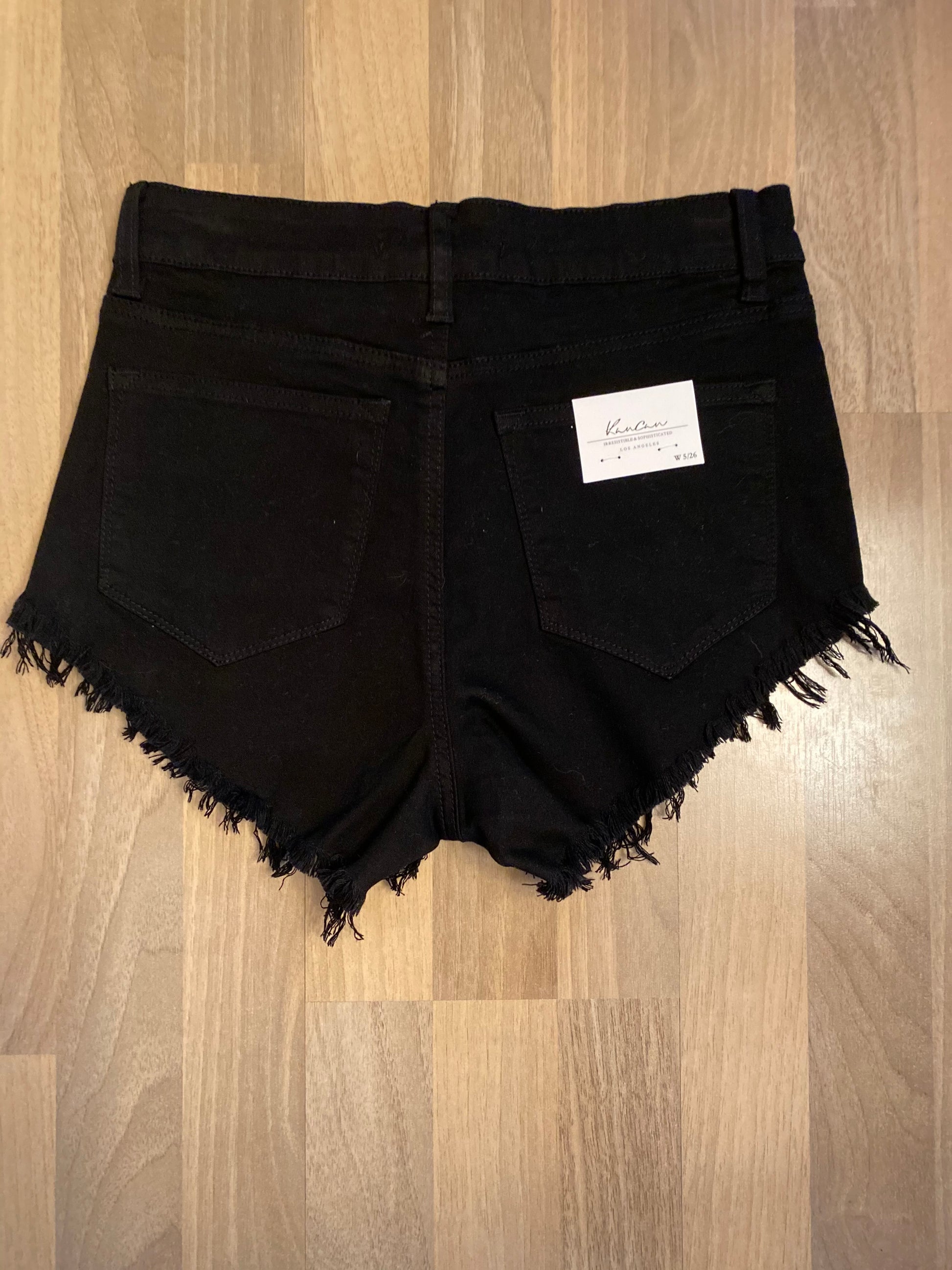 KANCAN SHORTS (BLACK) - BEYOUtify Boutique
