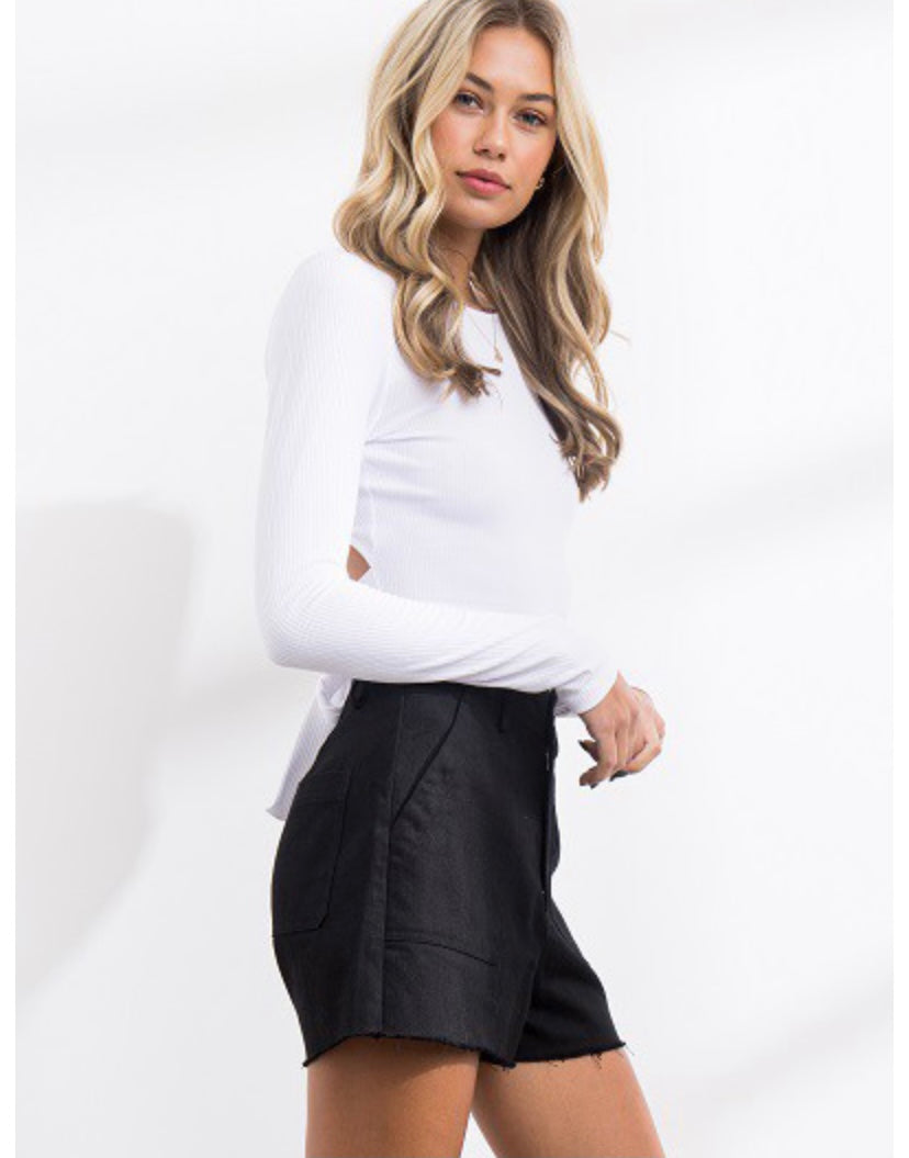 BEYOUtify Basic Tie Back Top (White) - BEYOUtify Boutique