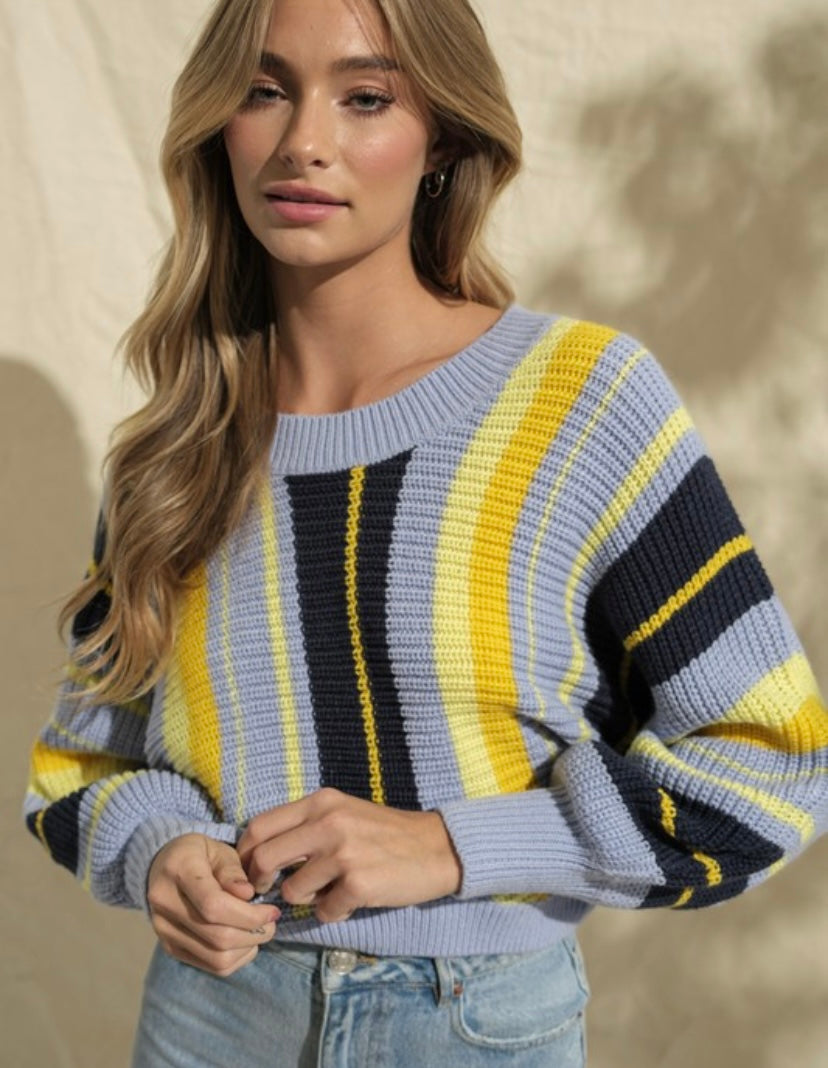 Haley Dolman Cropped Sweater - BEYOUtify Boutique