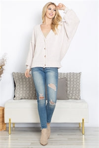 Puff Sleeve Ivory Sweater - BEYOUtify Boutique