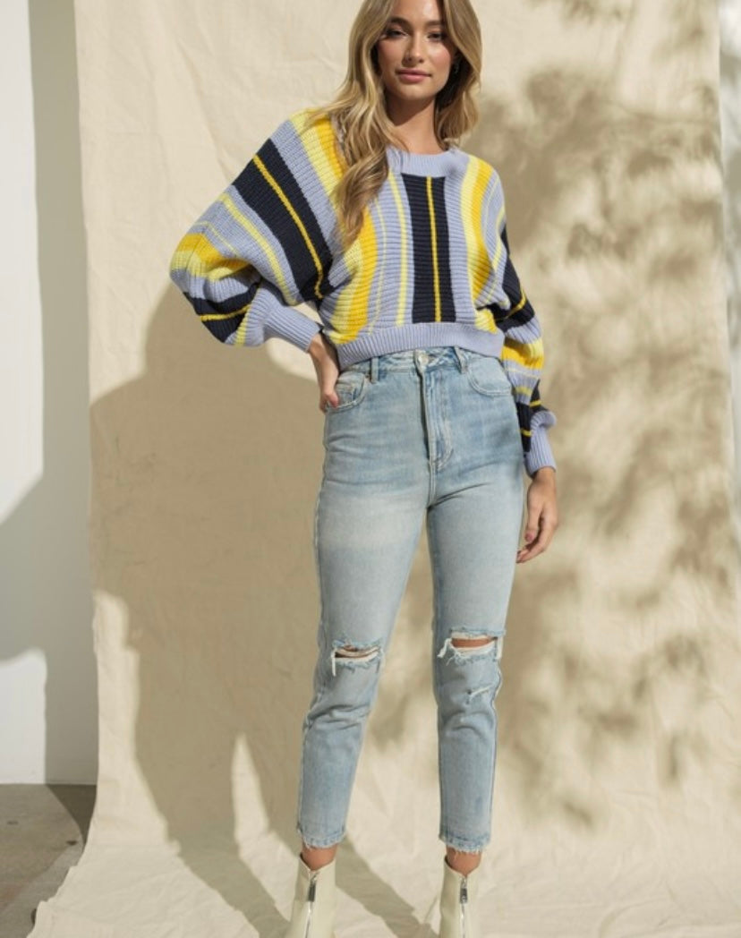 Haley Dolman Cropped Sweater - BEYOUtify Boutique