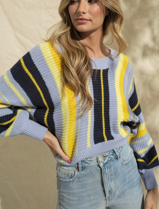 Haley Dolman Cropped Sweater - BEYOUtify Boutique