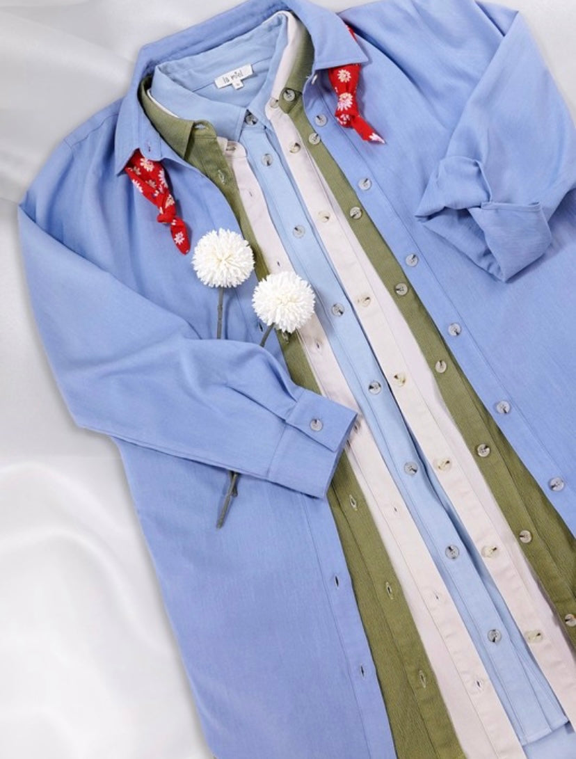 The Ashby Olive Shirt Dress - BEYOUtify Boutique