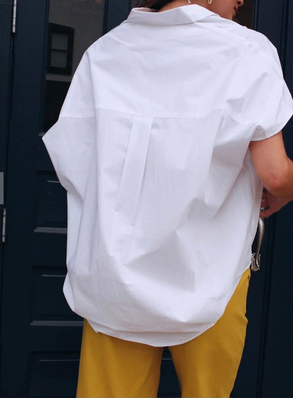 The Cele Rhodes Oversized Tee (White) - BEYOUtify Boutique