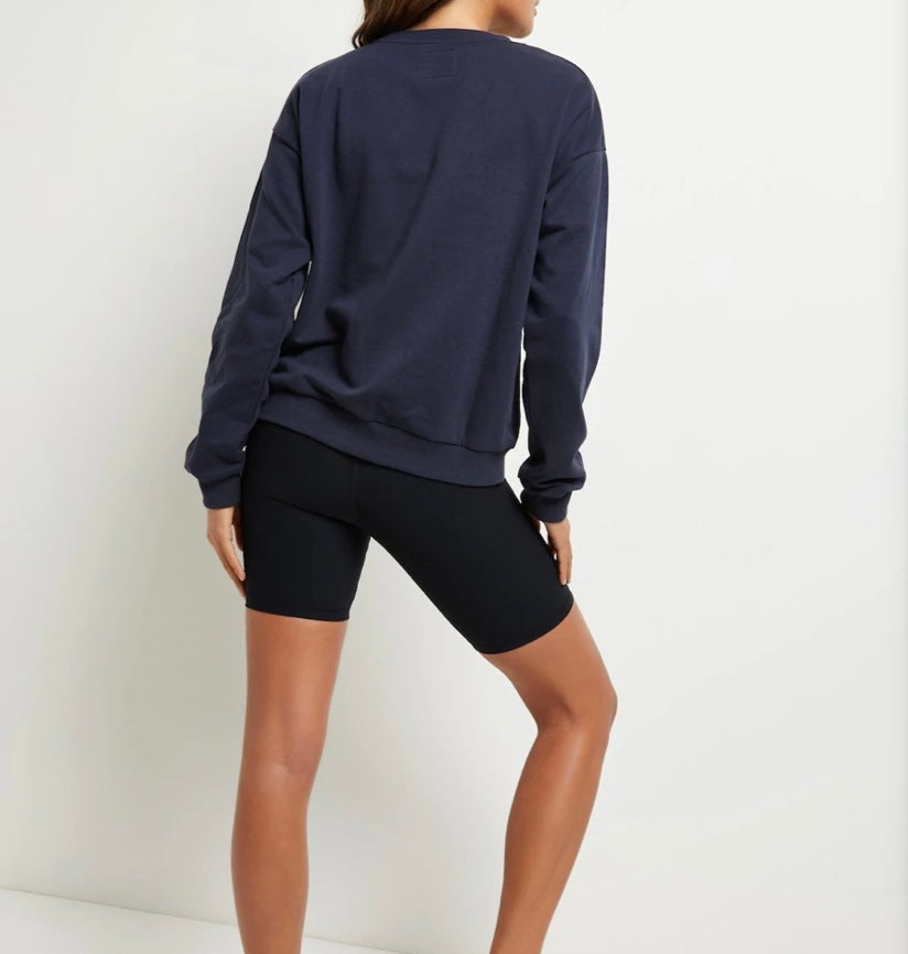 Heidi Block Pullover (Navy) - BEYOUtify Boutique