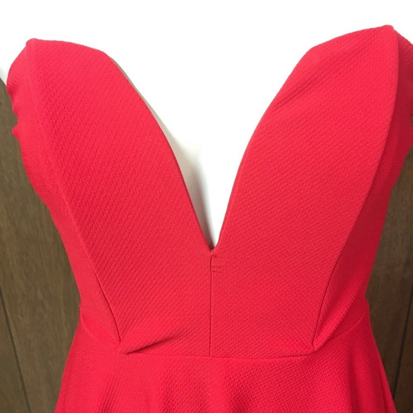 All Good Things Strapless Dress (Red) - BEYOUtify Boutique