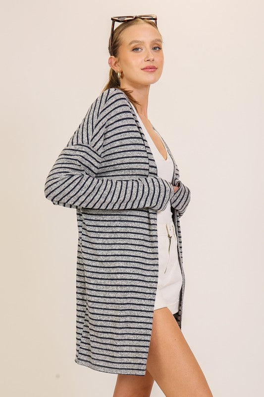 Stripped Cozy Cardigan