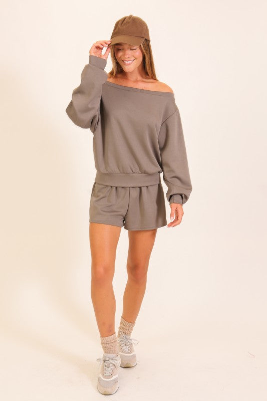 Off-Shoulder Lounge Set