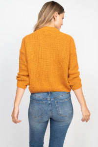 Cowl Neck Sweater(Camel) - BEYOUtify Boutique 