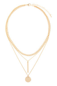 Layered Chain Necklace(Gold) - BEYOUtify Boutique 