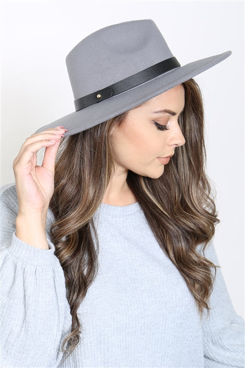Brim Fashion Hat(Gray) - BEYOUtify Boutique 
