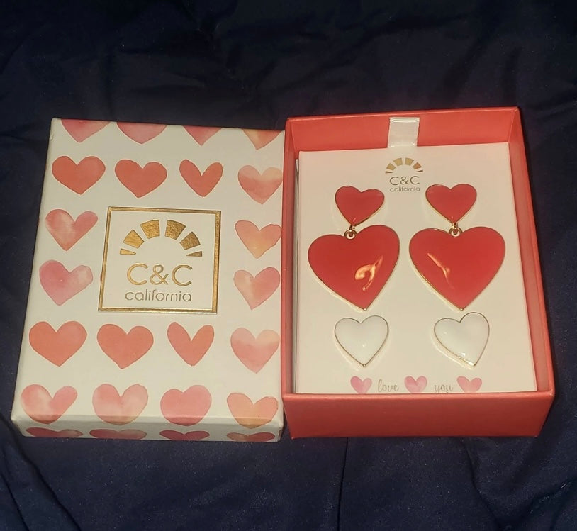 C&C Heart Earring Set - BEYOUtify Boutique 