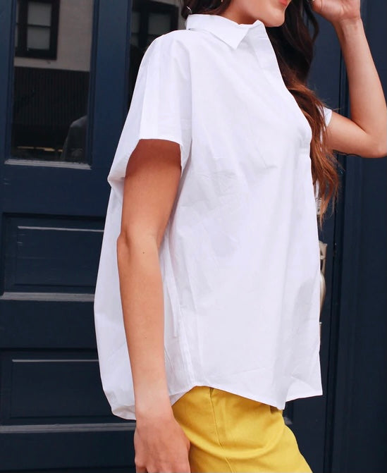 The Cele Rhodes Oversized Tee (White) - BEYOUtify Boutique 