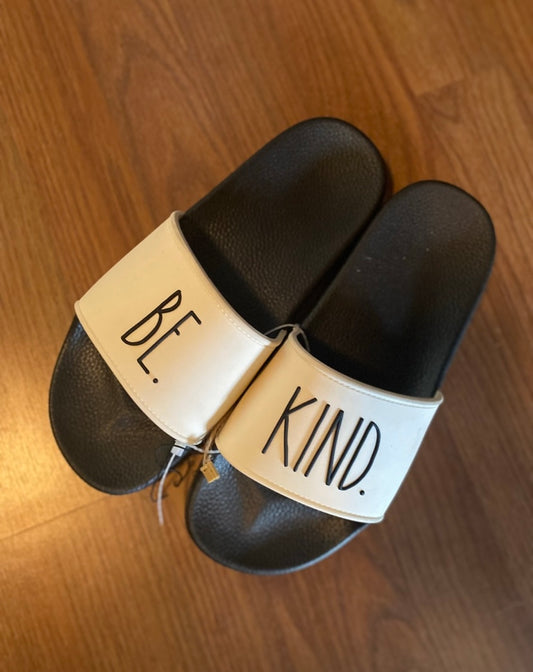 We Need To BE KIND Sandals (Black) - BEYOUtify Boutique 