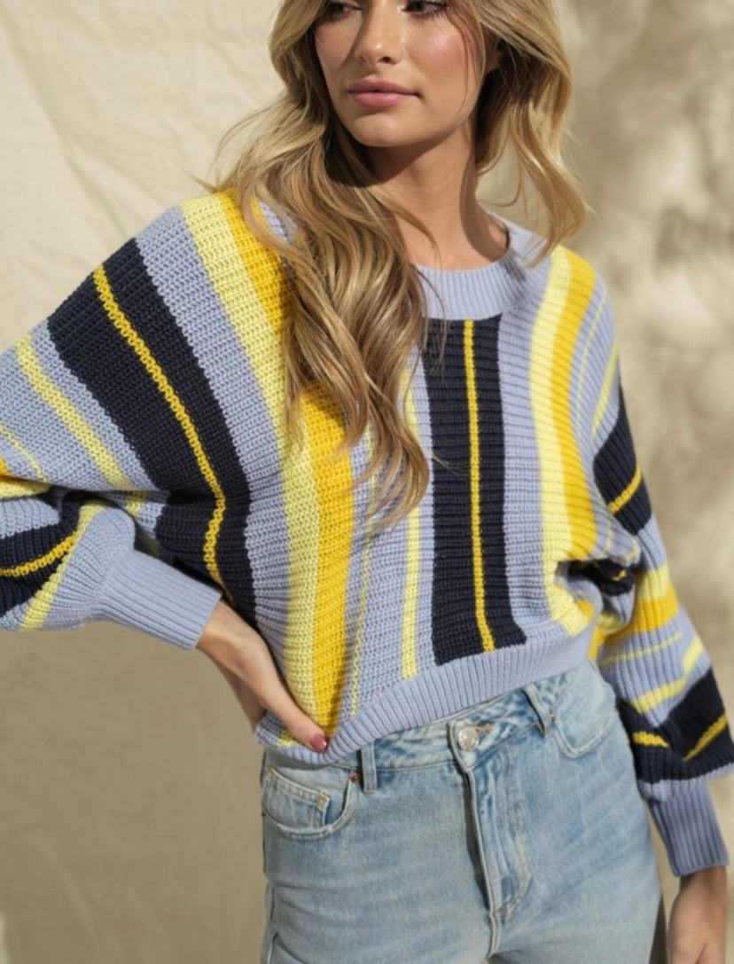 Haley Dolman Cropped Sweater - BEYOUtify Boutique 
