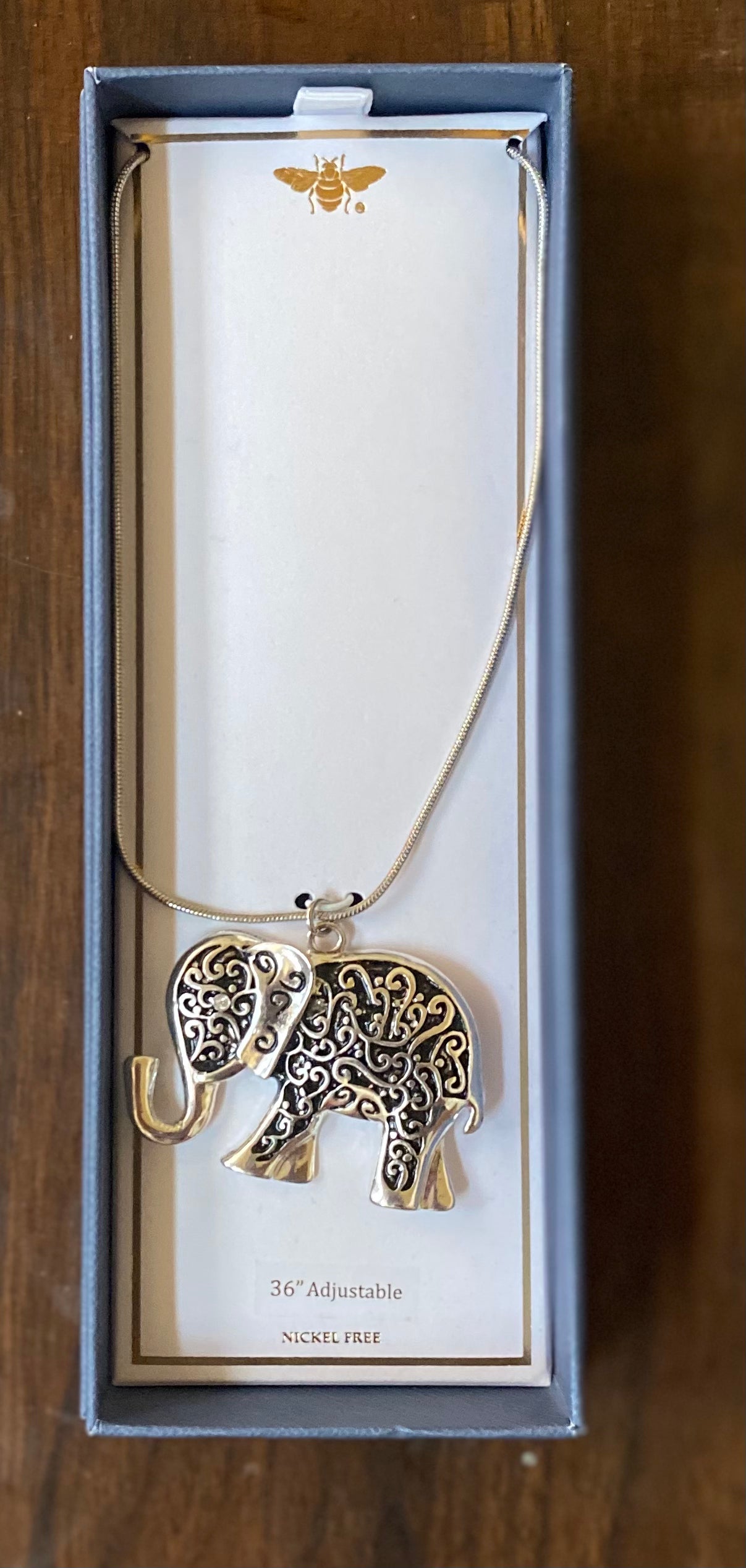 Save The Elephants Necklace (Silver) - BEYOUtify Boutique 