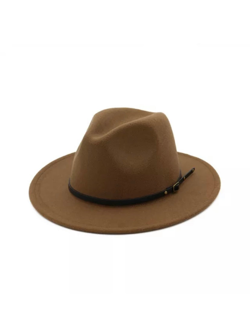BOHO Fedora Hat (Camel) (Black) (Khaki) - BEYOUtify Boutique 
