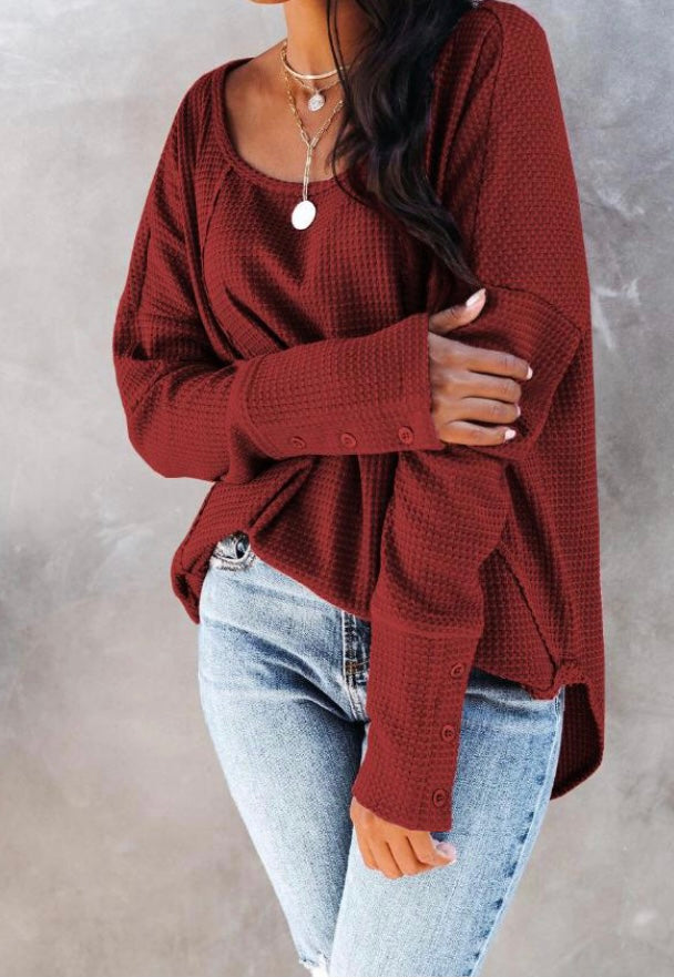 Sweater Pullover (Burgundy) - BEYOUtify Boutique 