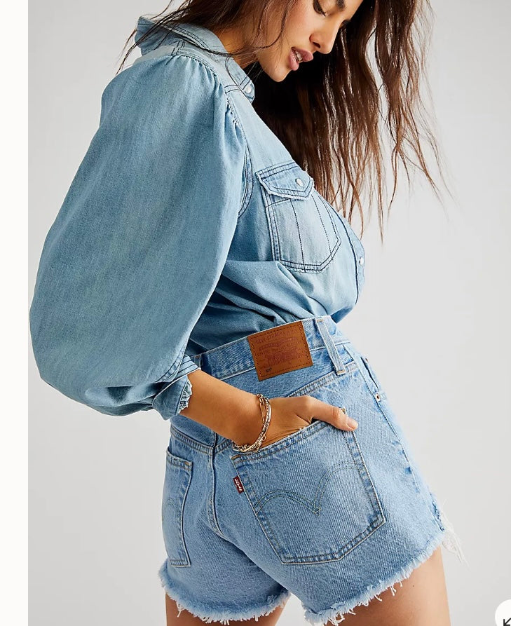 Levi’s Distressed Shorts - BEYOUtify Boutique 